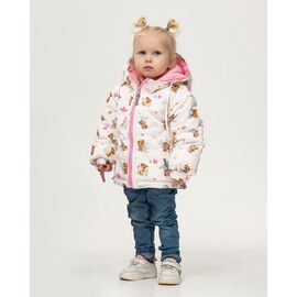 Фотография Куртка детская демисезонная на девочку M440 white р.98-110 "Moda school" недорого оптом от прямого поставщика