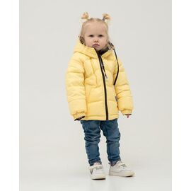 Фотография Куртка детская демисезонная на девочку M441 yellow р.98-110 "Moda school" недорого оптом от прямого поставщика
