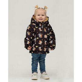 Фотография Куртка детская демисезонная на девочку M442 brown р.98-110 "Moda school" недорого оптом от прямого поставщика