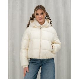 Фотография Куртка детская демисезонная на девочку M451 milk р.140-164 "Moda school" недорого оптом от прямого поставщика