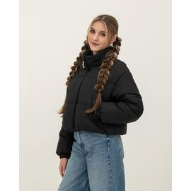 Фотография Куртка детская демисезонная на девочку M452 black р.140-164 "Moda school" недорого оптом от прямого поставщика