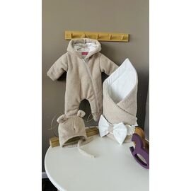 Фотография Комбинезон детский унисекс M468 beige р.0-0.3 "Moda school" недорого оптом от прямого поставщика