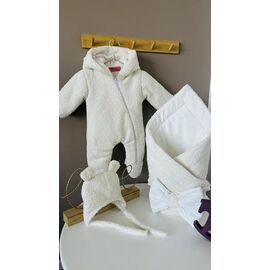 Фотография Комбинезон детский унисекс M469 white р.0-0.3 "Moda school" недорого оптом от прямого поставщика