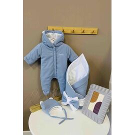 Фотография Комбинезон детский на мальчика M470 l.blue р.0-0.3 "Moda school" недорого оптом от прямого поставщика