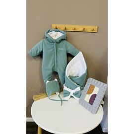 Фотография Комбинезон детский на мальчика M471 green р.0-0.3 "Moda school" недорого оптом от прямого поставщика