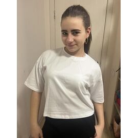 футболка дитяча на дівчинку M491 white р.140-164 "Moda school" недорого оптом від прямого постачальника