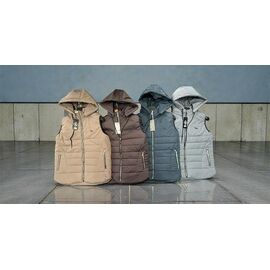 Фотография Жилетка женская P329 brown р.42-50 "Phi Hung" недорого оптом от прямого поставщика