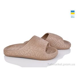 Фотография Шлепки женские облегченные Лето 77-22 капучіно (6 пар р.36-41) "Alex" недорого оптом от прямого поставщика