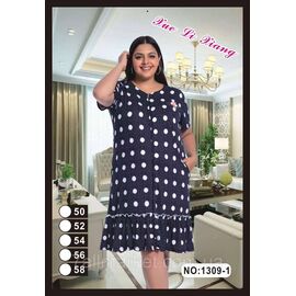 Фотография Халат женский домашний размер 50-58 "FLOWER" недорого от прямого поставщика