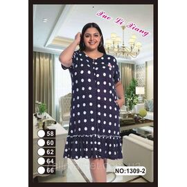 Фотография Халат женский домашний/батал размер 58-66 "FLOWER" недорого от прямого поставщика