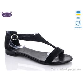 Фотография Босоножки женские летние Лето 922-1 замш черн. (6 пар р.36-40) "Garti" недорого оптом от прямого поставщика