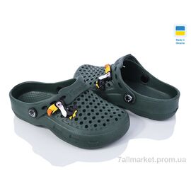 Фотография Кроксы детские летние Лето 10-11 хакі (8 пар р.28-35) "Alex" недорого оптом от прямого поставщика