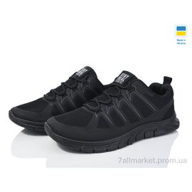 Фотография Кроссовки мужские модные Весна/осень Крок K251 чорний (10 пар р.41-45) "Vladimir" недорого оптом от прямого поставщика