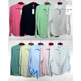 Фотография Рубашка женская 259-1 l.blue р.40-48 "BASE" недорого оптом от прямого поставщика