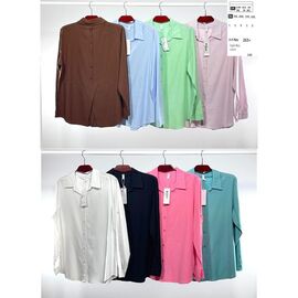 Фотография Рубашка женская 263 d.green р.52-60 "BASE" недорого оптом от прямого поставщика