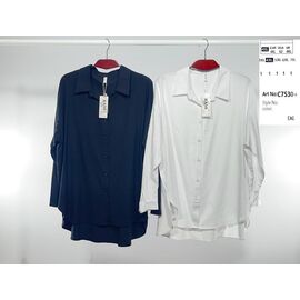 Фотография Рубашка женская 7530 black р.52-60 "BASE" недорого оптом от прямого поставщика