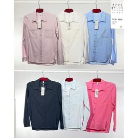 Сорочка жіноча A002 white р.44-52 "BASE" недорого оптом від прямого постачальника