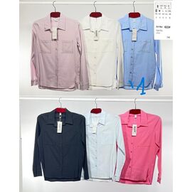 Сорочка жіноча A002-1 l.blue р.44-52 "BASE" недорого оптом від прямого постачальника