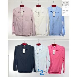 Сорочка жіноча A002-2 l.blue р.44-52 "BASE" недорого оптом від прямого постачальника