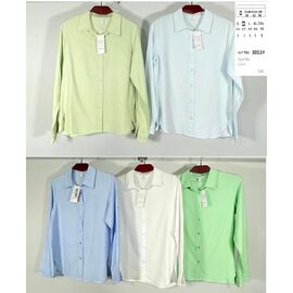 Фотография Рубашка женская A3013 white р.44-52 "BASE" недорого оптом от прямого поставщика