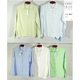 Сорочка жіноча A3013-1 l.blue р.44-52 "BASE" недорого оптом від прямого постачальника