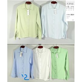 Сорочка жіноча A3013-2 l.blue р.44-52 "BASE" недорого оптом від прямого постачальника