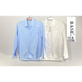 Сорочка жіноча A3028 l.blue р.44-52 "BASE" недорого оптом від прямого постачальника