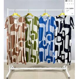 Фотография Платье летнее женское CL8079 black р.2XL-6XL "BASE" недорого оптом от прямого поставщика