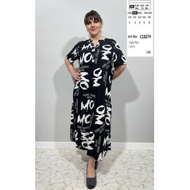 Сукня літня жіноча CL827 black р.2XL-6XL "BASE" недорого оптом від прямого постачальника