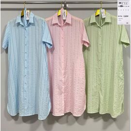 Сукня літня жіноча CL839 pink р.2XL-6XL "BASE" недорого оптом від прямого постачальника