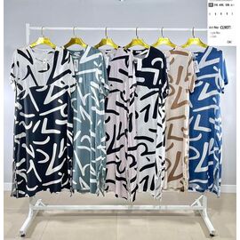 Сукня літня жіноча CL9075 blue р.2XL-6XL "BASE" недорого оптом від прямого постачальника