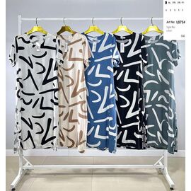 Сукня літня жіноча L075 black р.L-4XL "BASE" недорого оптом від прямого постачальника