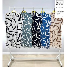 Сукня літня жіноча L539 blue р.L-4XL "BASE" недорого оптом від прямого постачальника