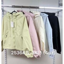 Фотография Куртка женская демисезонная 2536 l.beige р.L-3XL "Jacket" недорого оптом от прямого поставщика