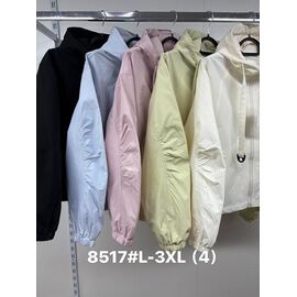 Фотография Куртка женская демисезонная 6605 l.blue р.L-3XL "Jacket" недорого оптом от прямого поставщика