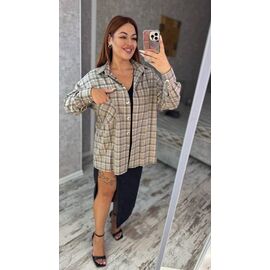Фотография Рубашка женская 266 l.beige р.42-56 "Adam&Eva" недорого оптом от прямого поставщика