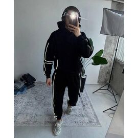 Фотография Костюм спортивный мужской 1361 black р.46-60 "Seven Zikina" недорого оптом от прямого поставщика