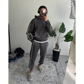 Фотография Костюм спортивный мужской 1361 grey р.46-60 "Seven Zikina" недорого оптом от прямого поставщика