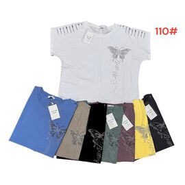 Фотография Футболка женская 110 mix р.52-56 "Katty" недорого оптом от прямого поставщика