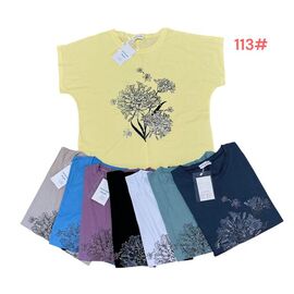 Фотография Футболка женская 113 mix р.52-56 "Katty" недорого оптом от прямого поставщика