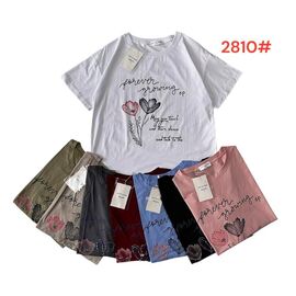 Фотография Футболка женская 2810 mix р.50-54 "Katty" недорого оптом от прямого поставщика