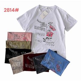 Фотография Футболка женская 2814 mix р.50-54 "Katty" недорого оптом от прямого поставщика