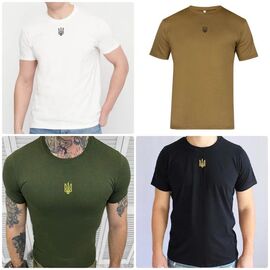 Фотография Футболка мужская 1288 green р.2XL-6XL "Madoka" недорого оптом от прямого поставщика