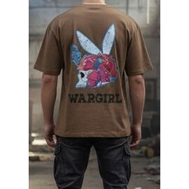 Фотография Футболка мужская 1300 brown р.M-3XL "Madoka" недорого оптом от прямого поставщика