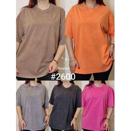 Фотография Футболка женская 2600 mix р.44-48 "Kosta" недорого оптом от прямого поставщика