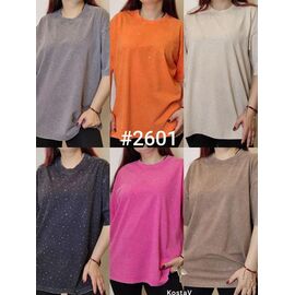 Фотография Футболка женская 2601 mix р.44-48 "Kosta" недорого оптом от прямого поставщика