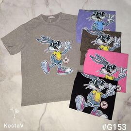 Фотография Футболка женская G153 mix р.44-48 "Kosta" недорого оптом от прямого поставщика