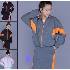 Фотография Костюм детский на девочку ML4083 black-orange р.6-12 "Meloria" недорого оптом от прямого поставщика