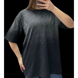 Фотография Футболка женская 205106 black р.46-58 "Elena&Vika" недорого оптом от прямого поставщика