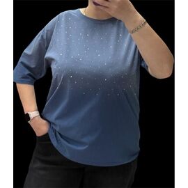 Фотография Футболка женская 205106 l.blue р.46-58 "Elena&Vika" недорого оптом от прямого поставщика